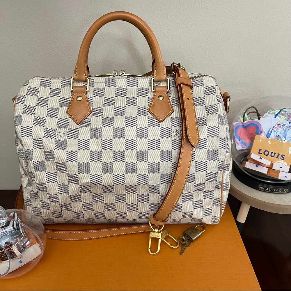 Louis Vuitton Speedy 30 Bandoulier - Damier Azur
